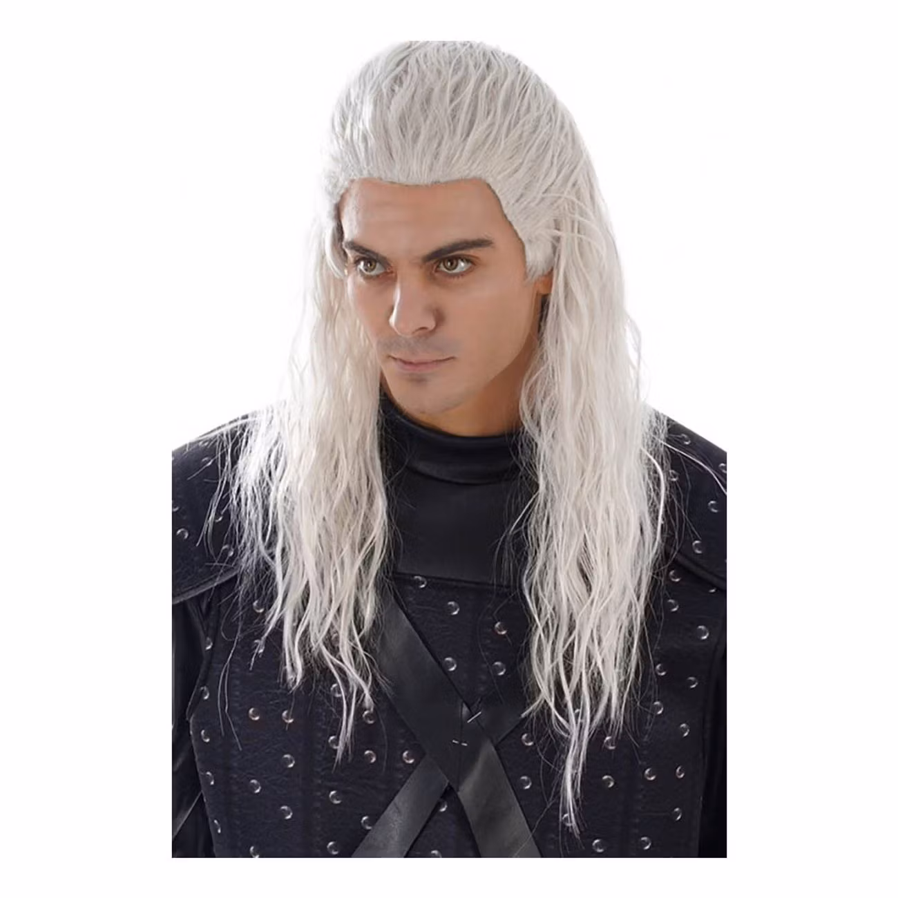 Warlock Peruk Lång Vit