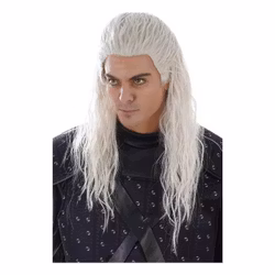 Warlock Peruk Lång Vit