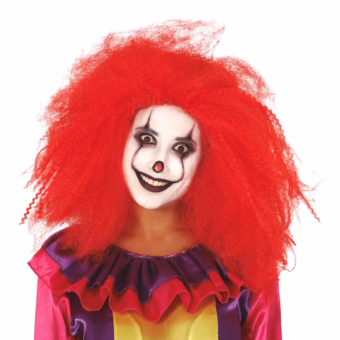 Clownperuk Röd Stor