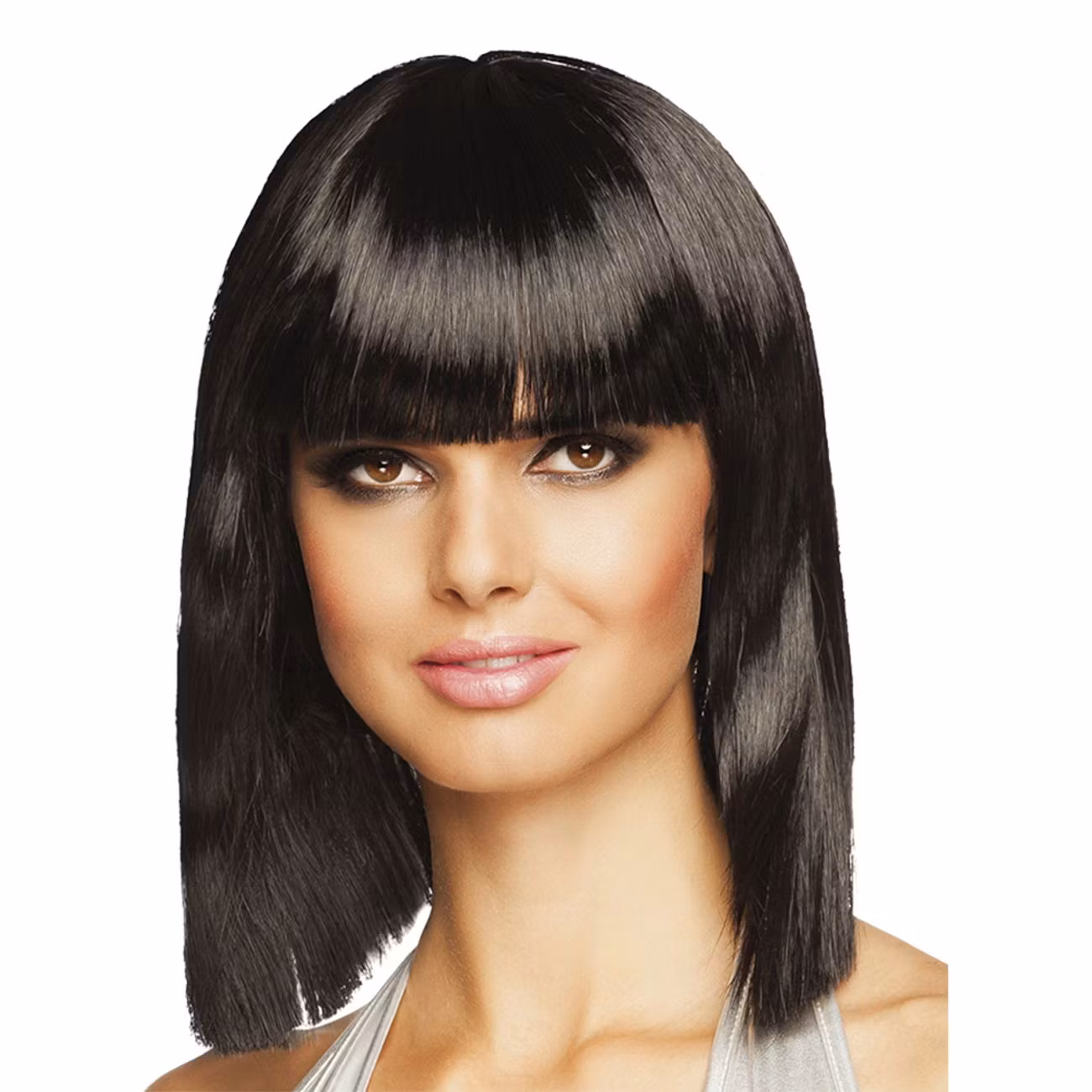 90-tals Dance Svart Peruk