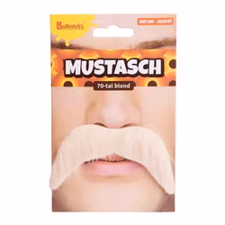 70-tals Blond Mustasch