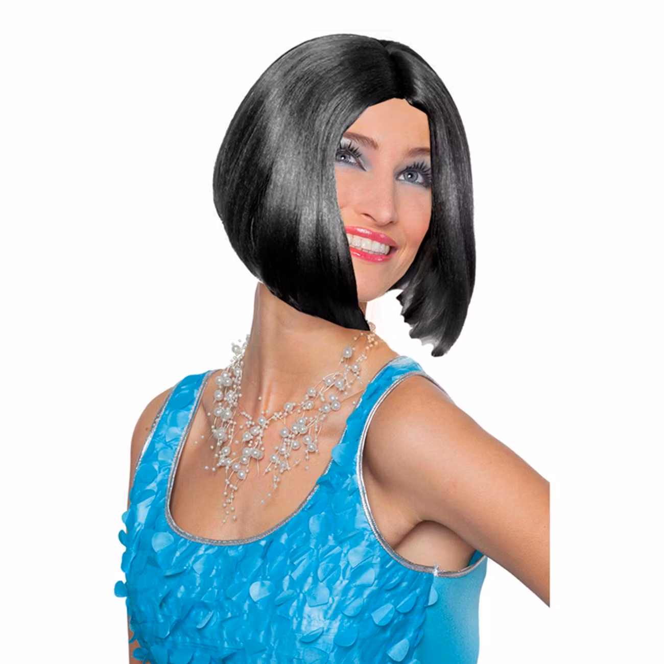 Lois Svart Page Peruk