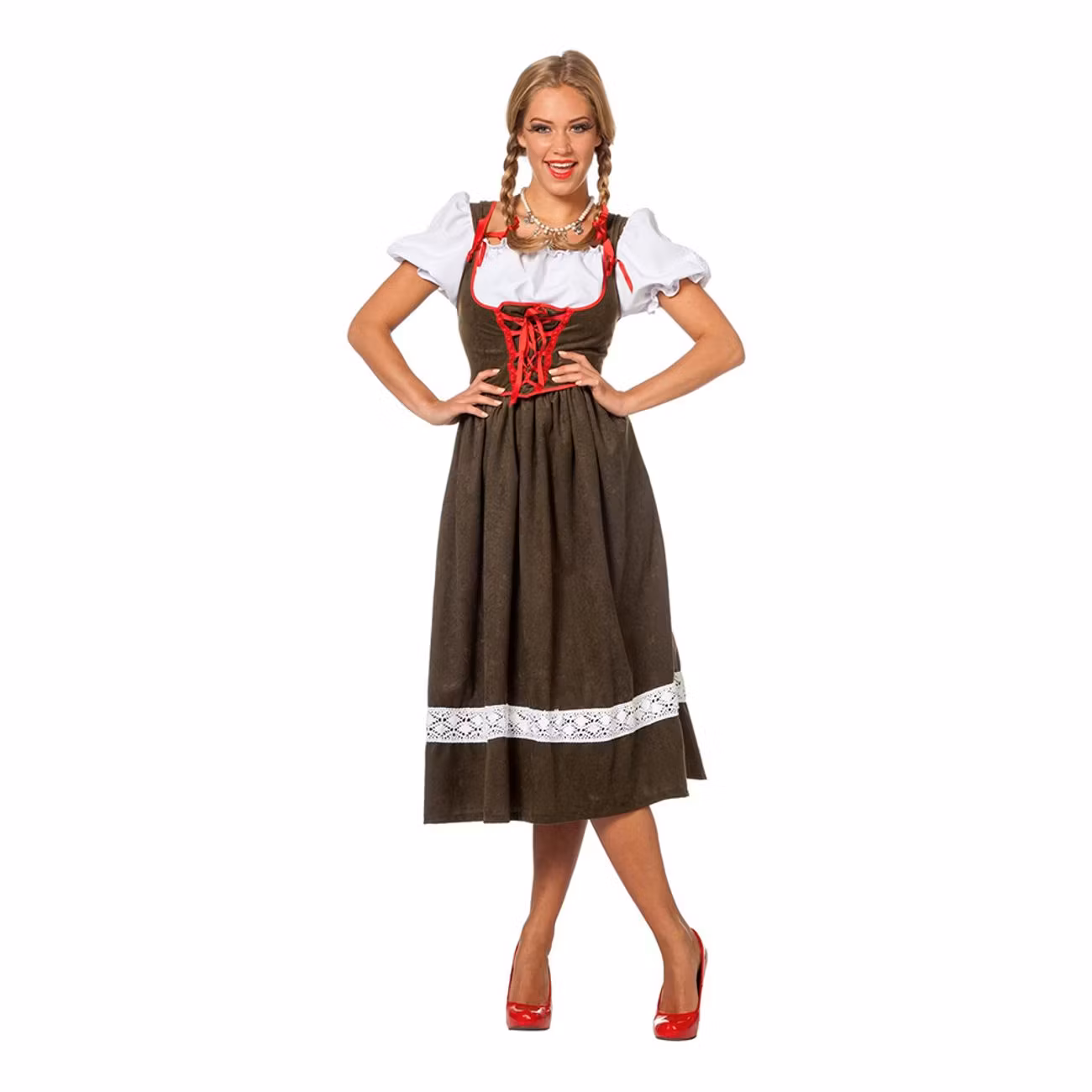 Österrikisk Dam Maskeraddräkt