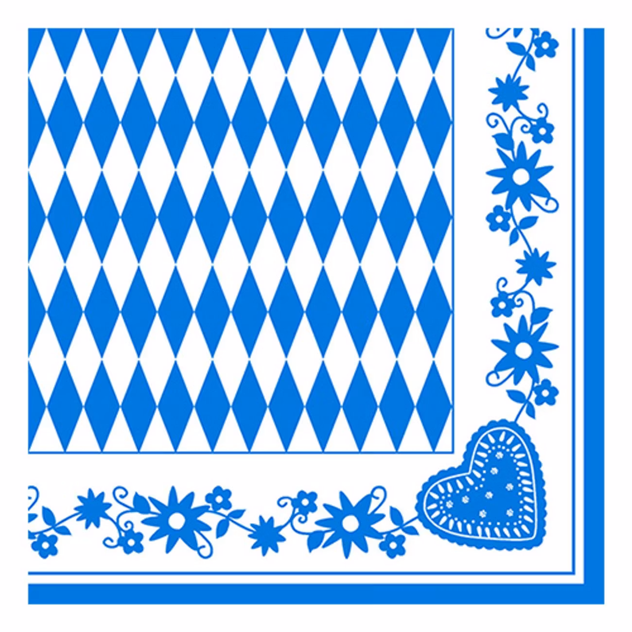 Servetter Bayersk Blå