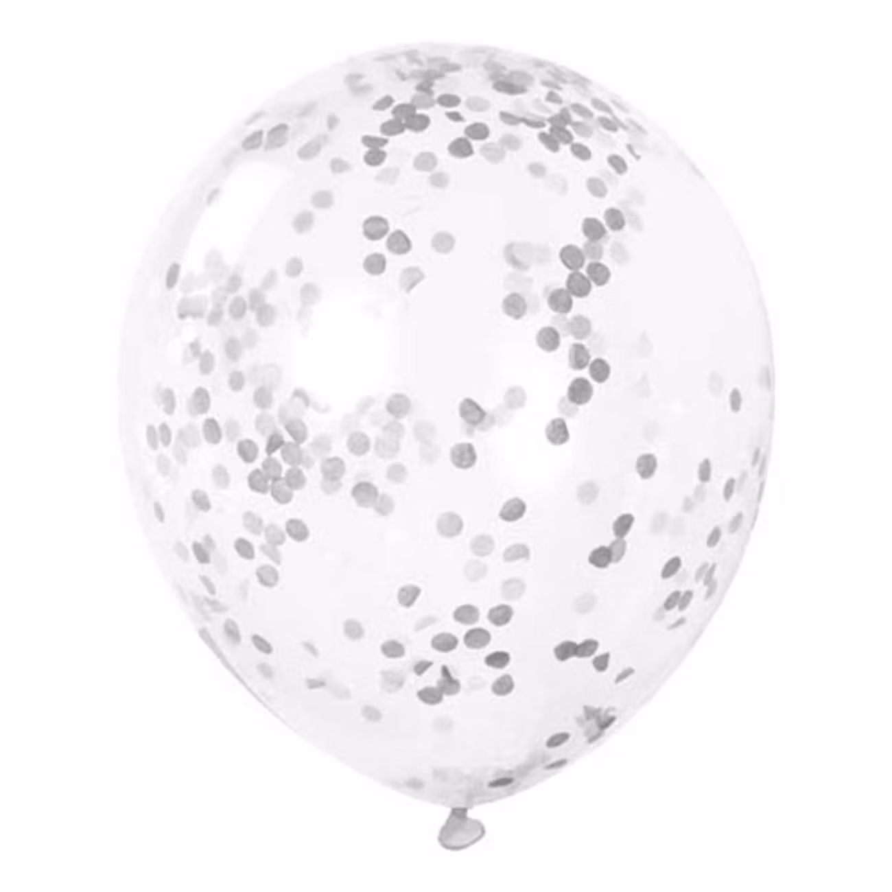 Konfettiballonger Silver