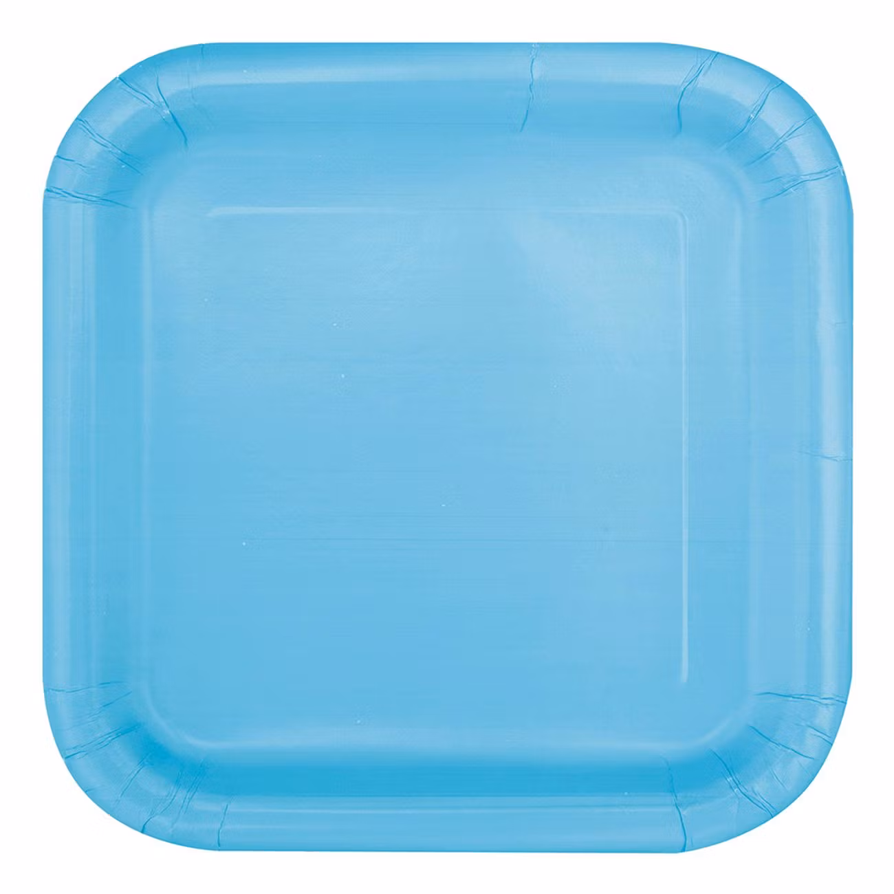 Papperstallrikar Kvadrat Ljusblå