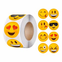 Emoji Stickers på Rulle