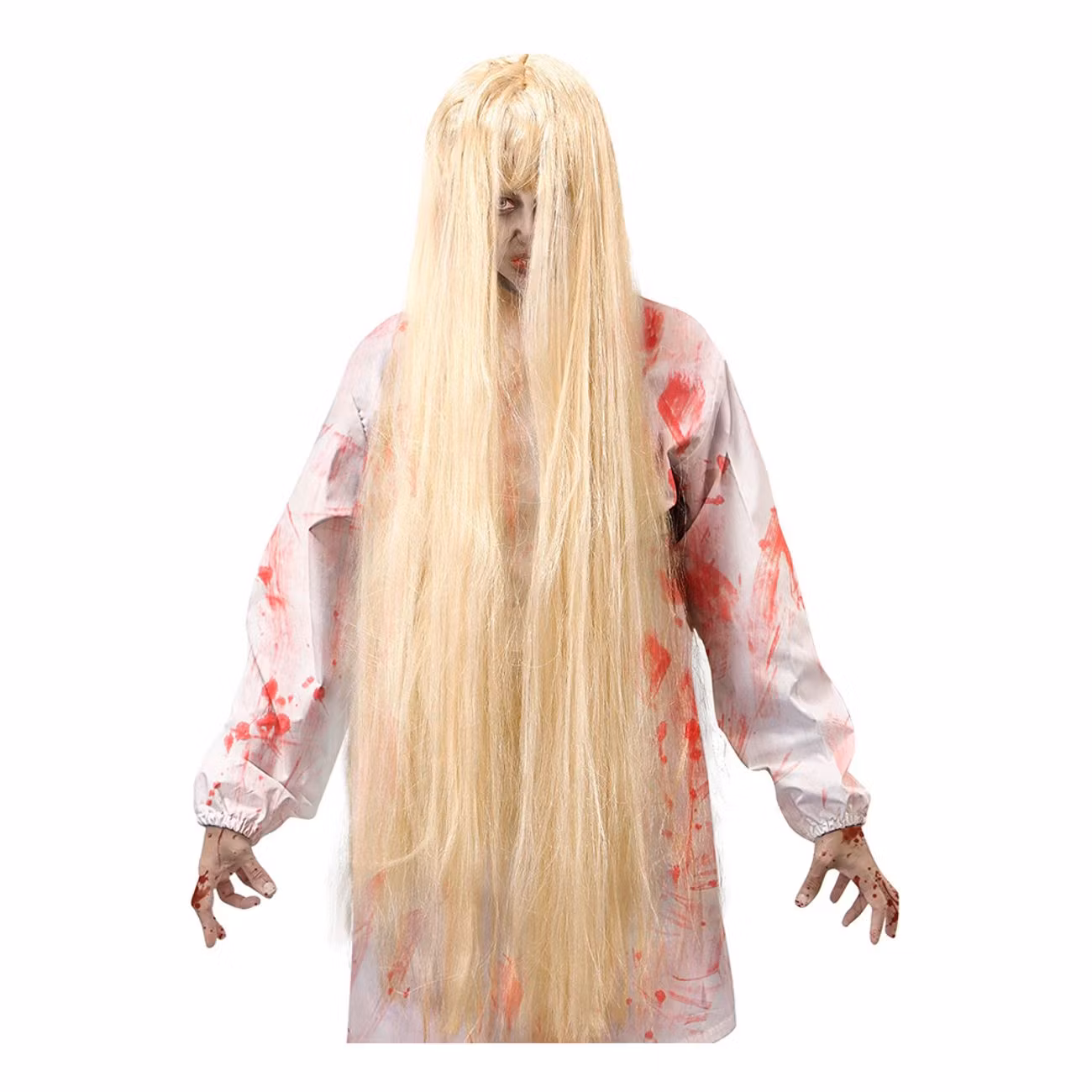 Skräckflicka Lång Peruk