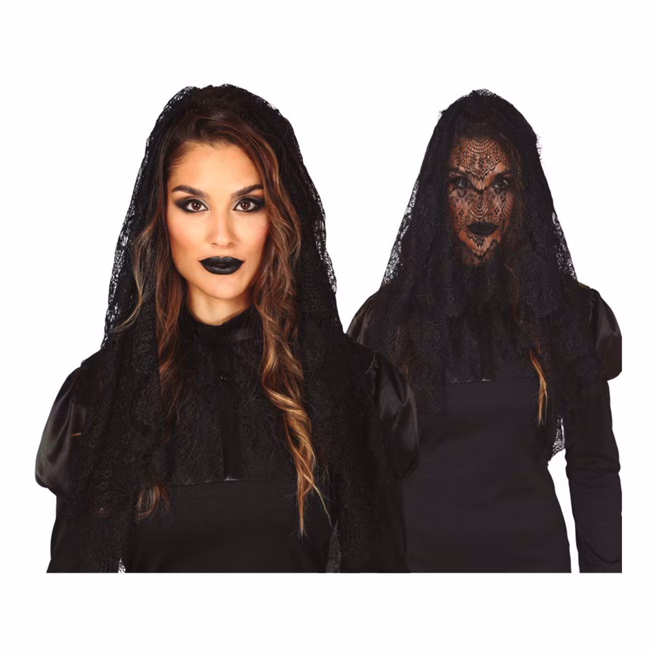 Gotisk Slöja på Diadem