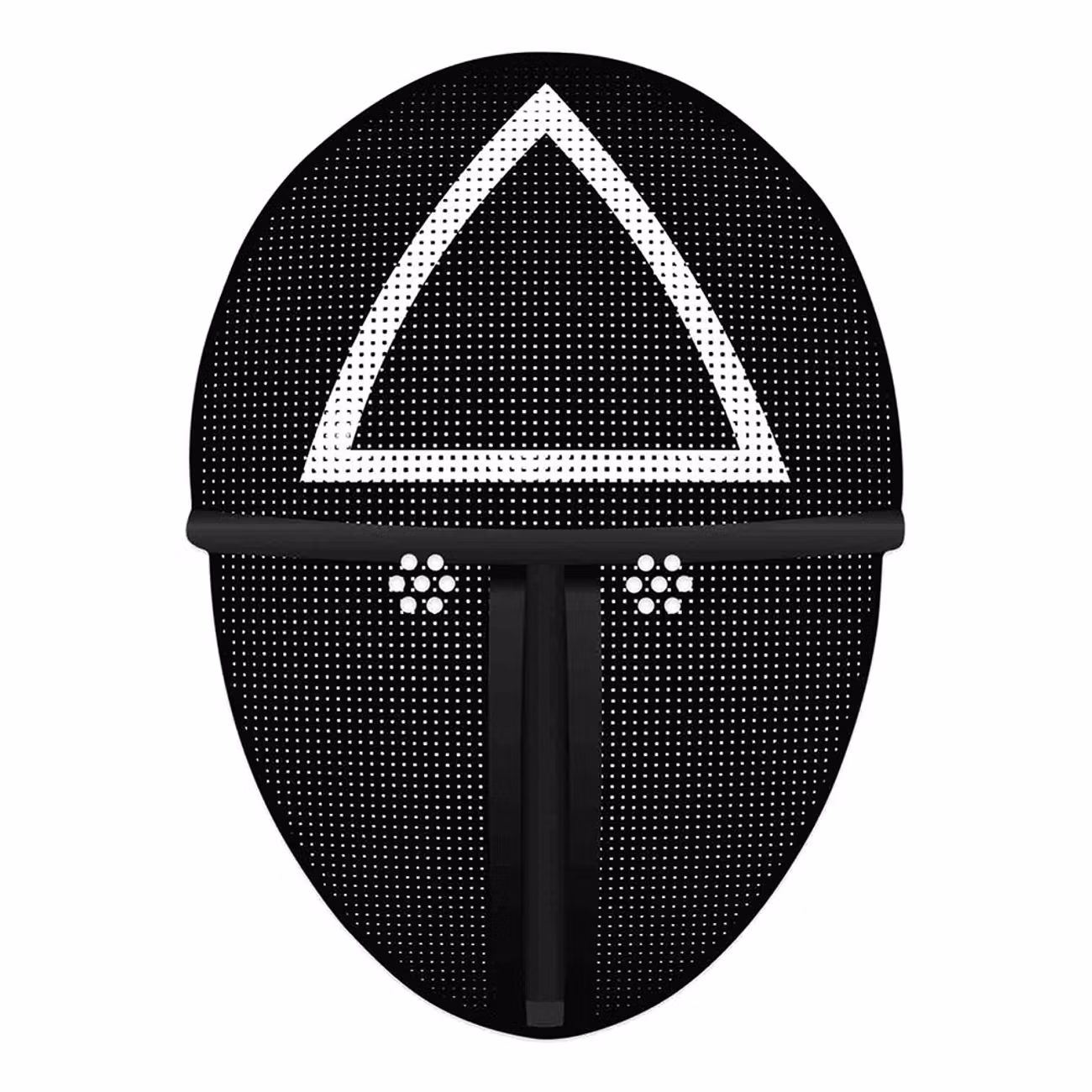 Squid Game Triangle Pappmask