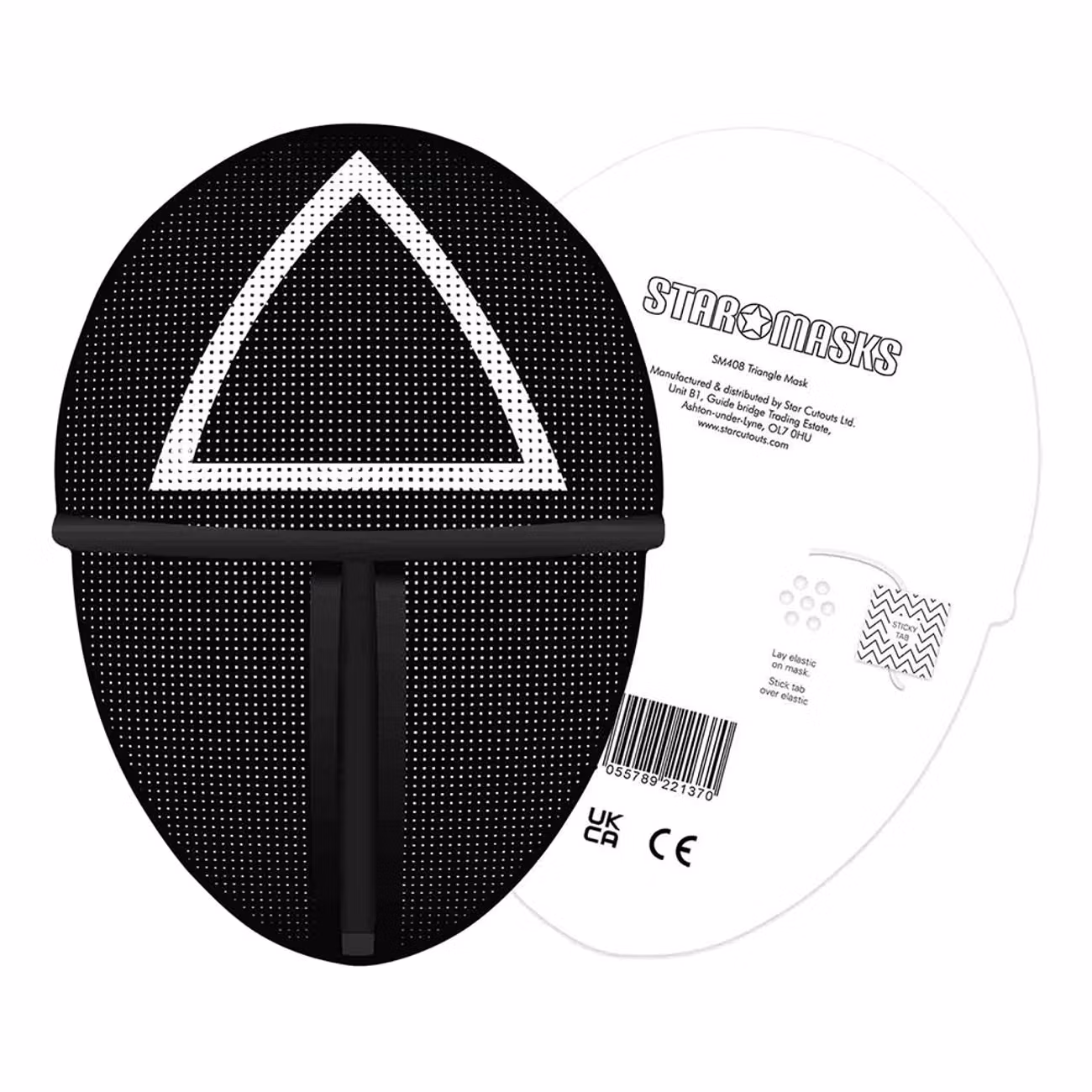 Squid Game Triangle Pappmask
