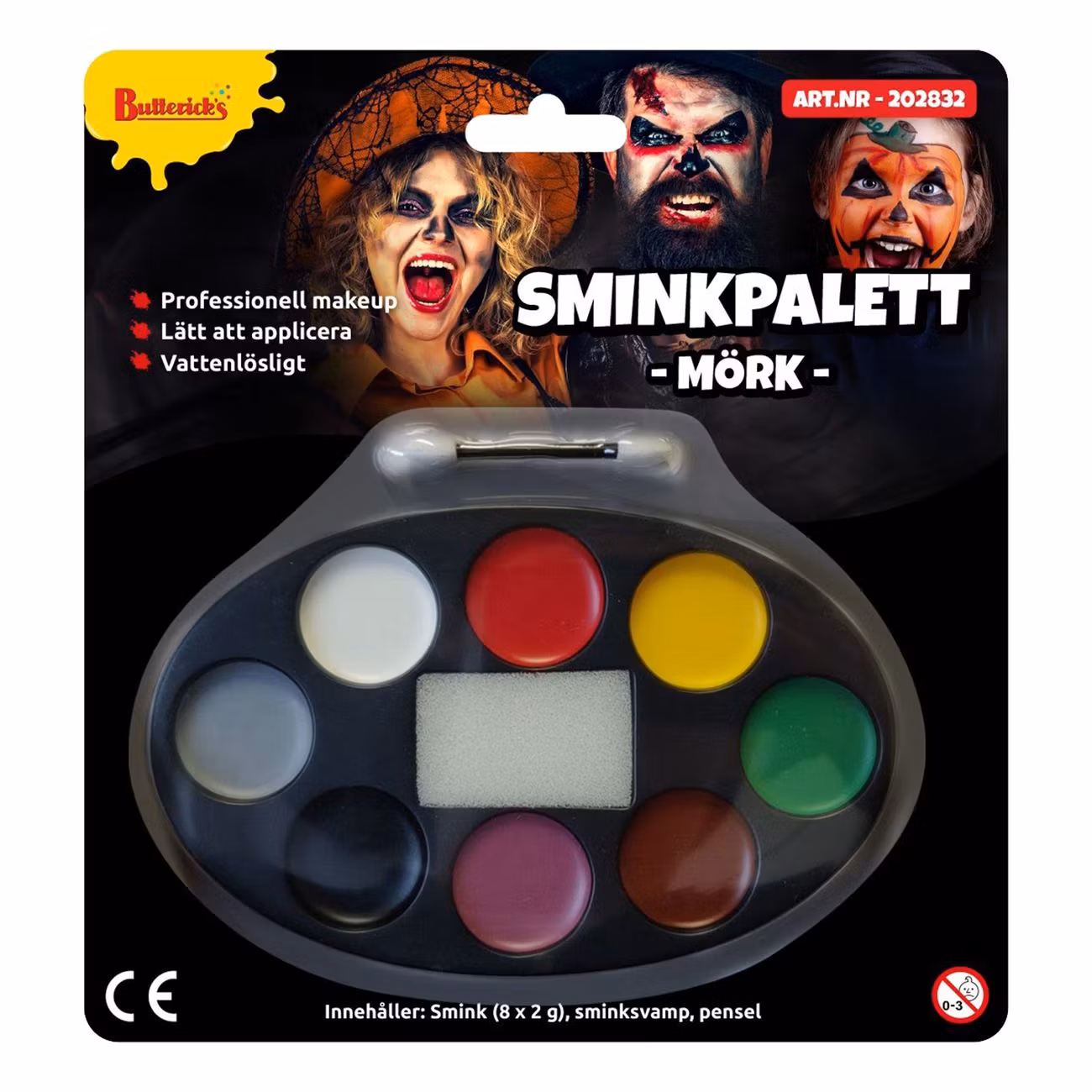 Sminkpalett Mörk