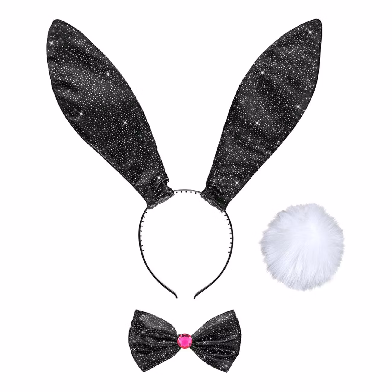Glitterbunny Svart Tillbehörskit