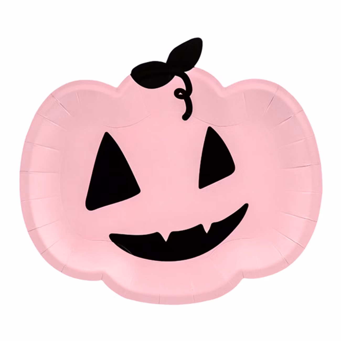 Papperstallrikar Rosa Pumpa Halloween