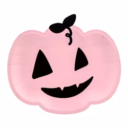 Papperstallrikar Rosa Pumpa Halloween