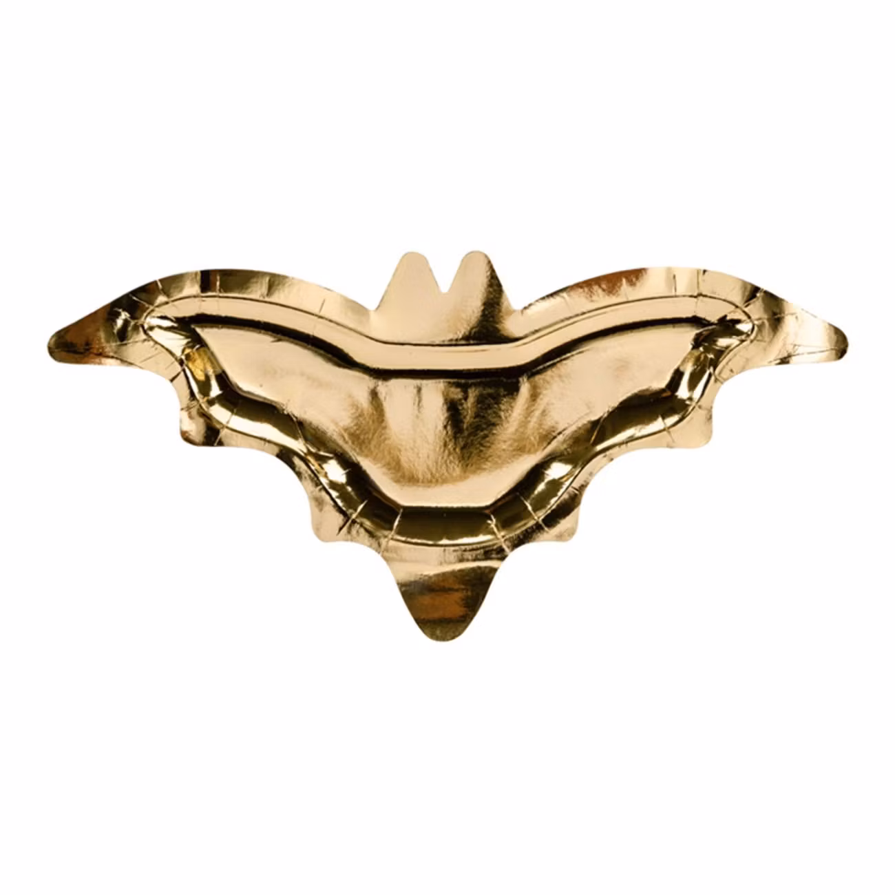 Papperstallrikar Fladdermus Guld Metallic