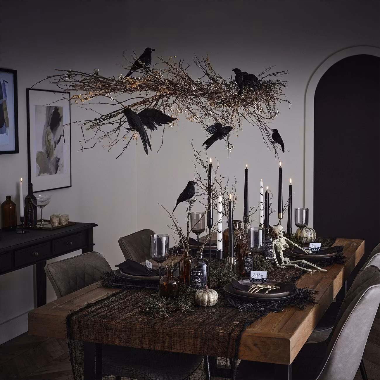 Svart Kvistkrans Underlägg