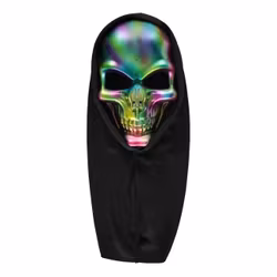 Dödskalle Mask med Huva