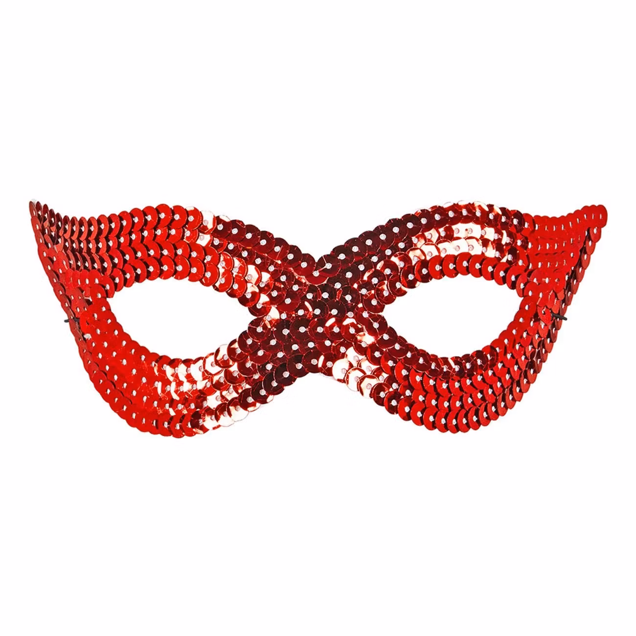 Ögonmask Paljett Röd