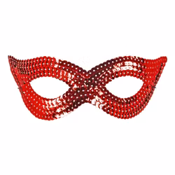 Ögonmask Paljett Röd