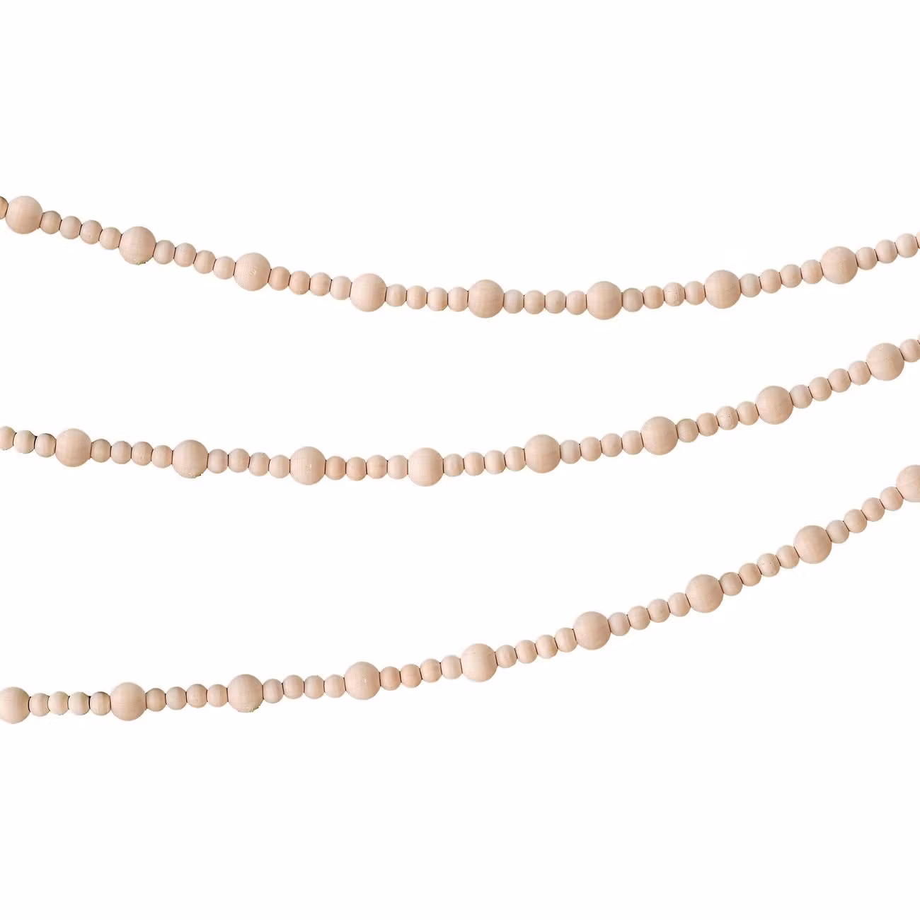 Girlang med Träpärlor