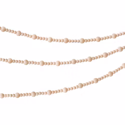 Girlang med Träpärlor