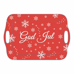 Röd Bricka God Jul