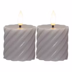 LED Blockljus Twist Grå