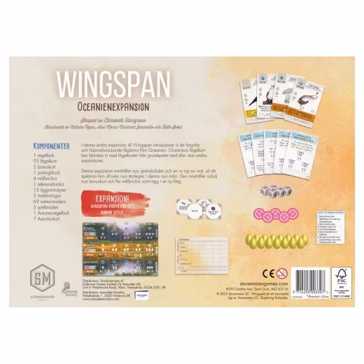 Wingspan: Oceanienexpansion (Swe)