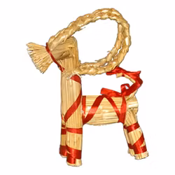 Halmbock Juldekoration