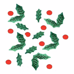 Bordskonfetti Mistel Röd/Grön