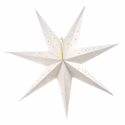 Adventsstjärna för Glödlampa Vit