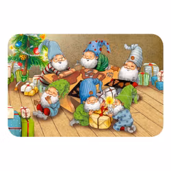 Bordstablett Tomtar med Paket