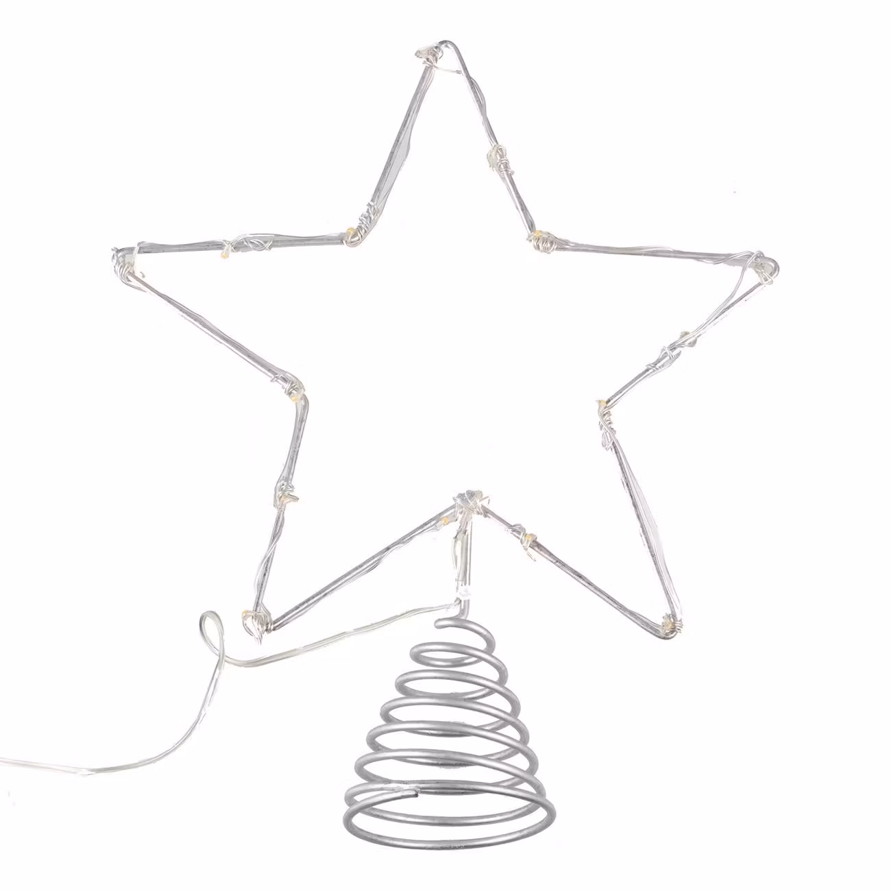 Stjärna till Gran med Ljusslinga