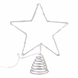 Stjärna till Gran med Ljusslinga