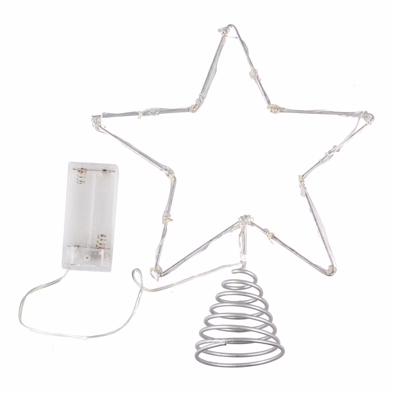 Stjärna till Gran med Ljusslinga