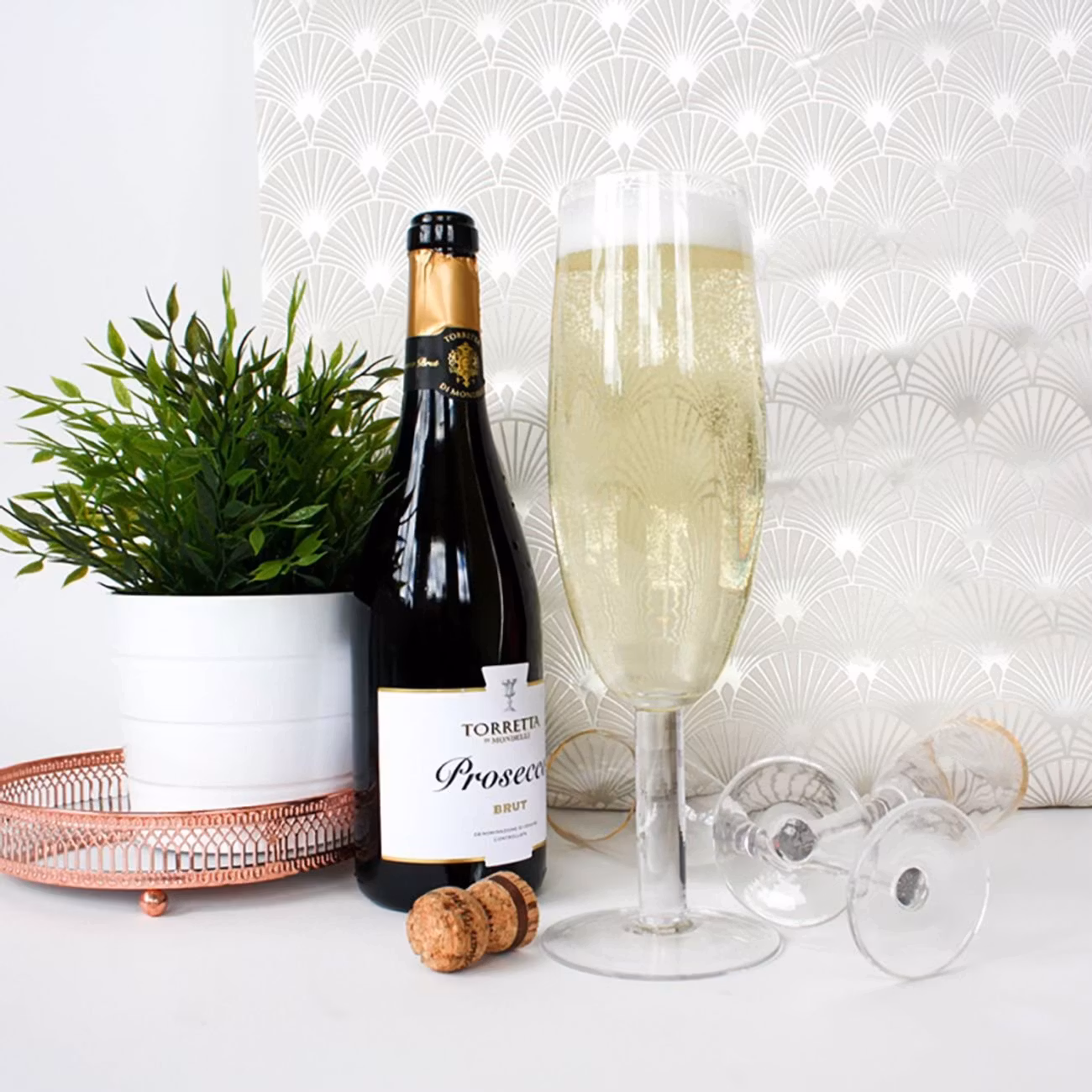 Gigantiskt Champagneglas