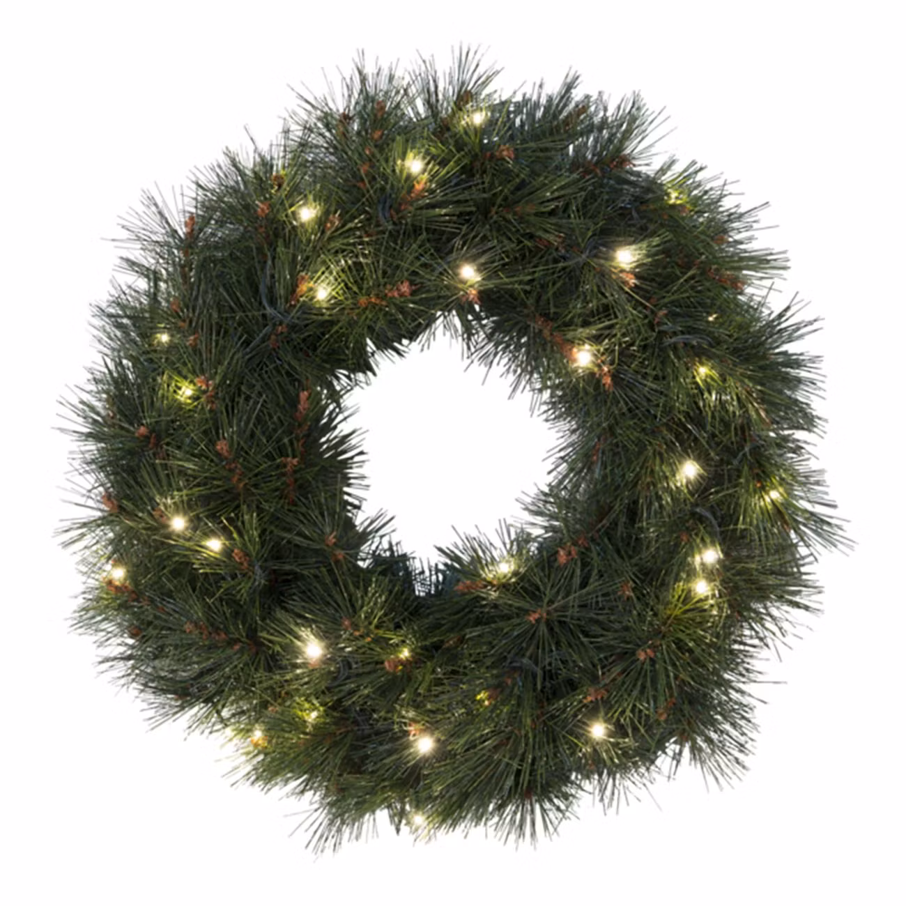 Dörrkrans Grön med LED