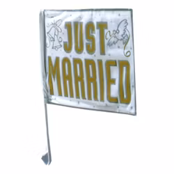 Bilflagga Just Married