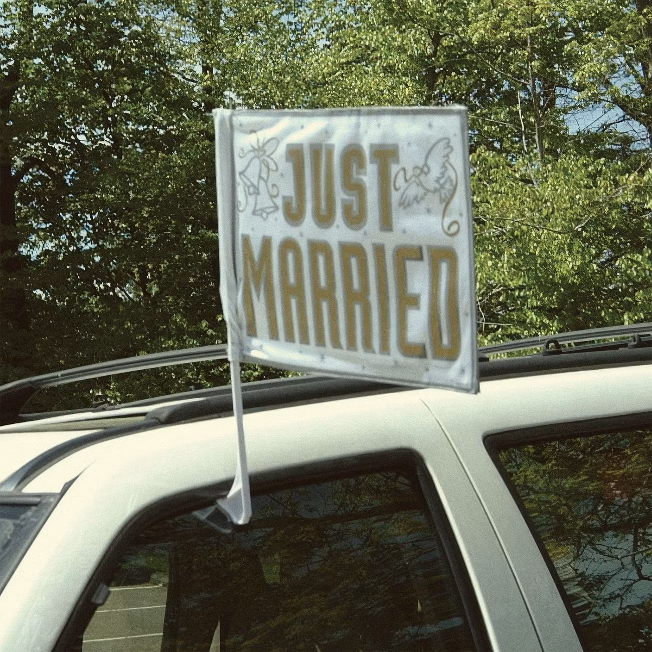 Bilflagga Just Married