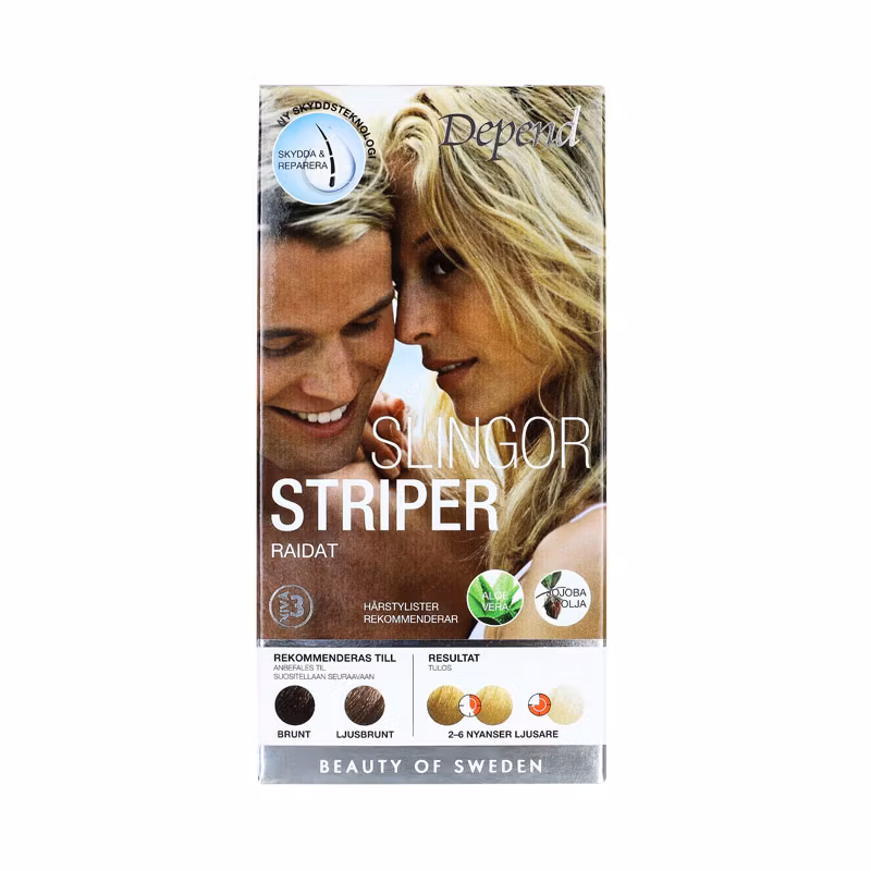 Depend Slingor för Brunt-Ljusbrunt Hår