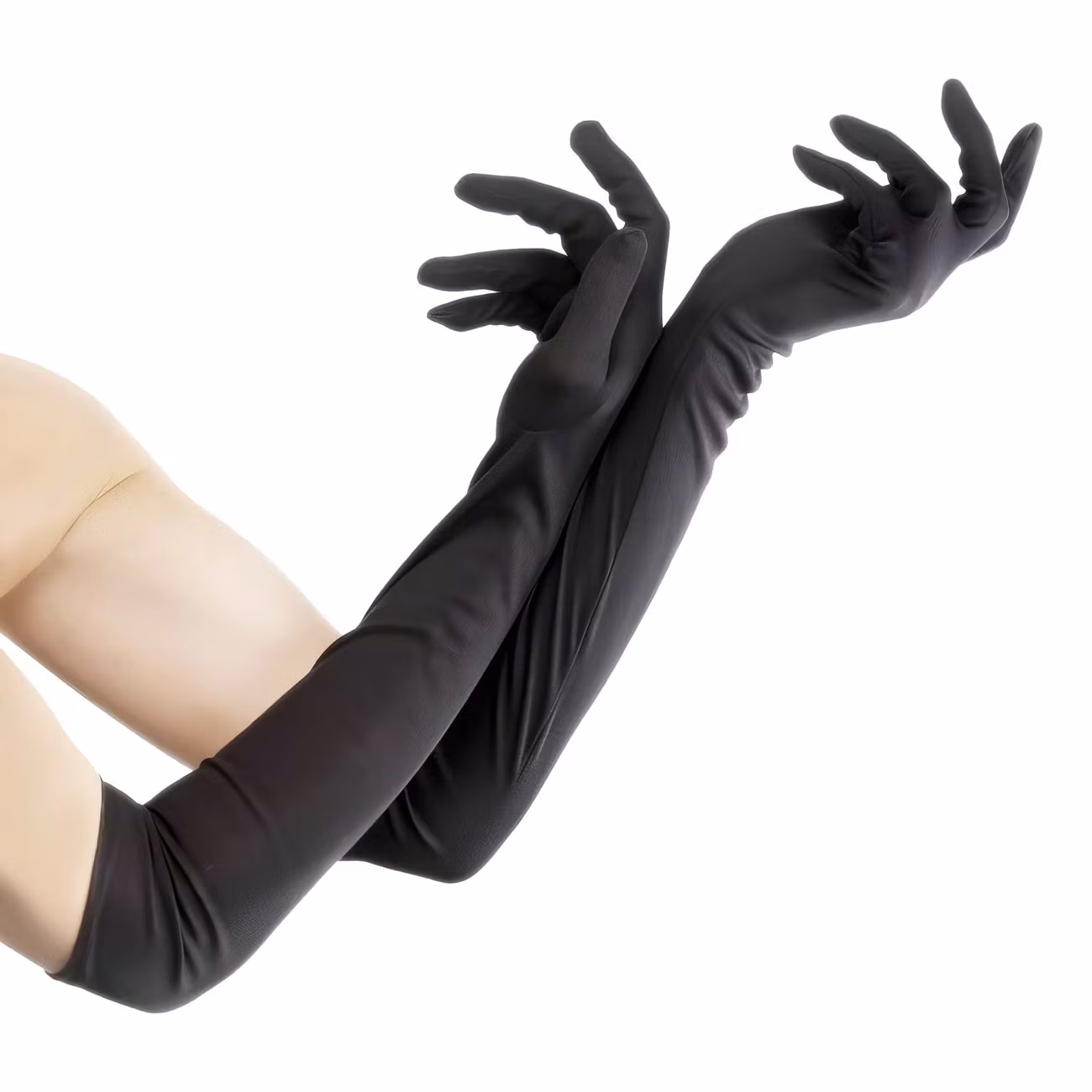 Långa Svarta Handskar