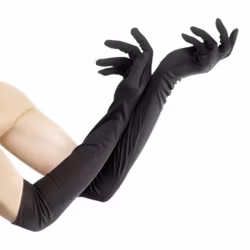 Långa Svarta Handskar