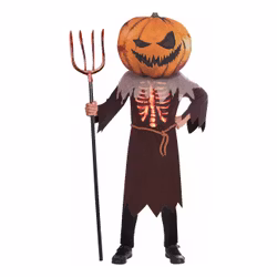 Pumpa med Stort Huvud Barn Maskeraddräkt