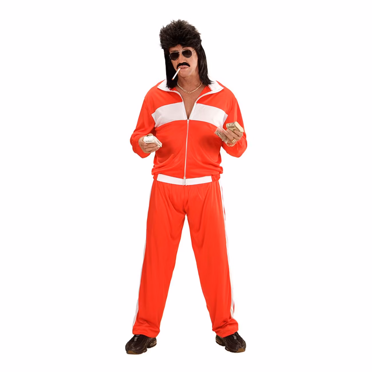 80-tals Träningsoverall Röd Maskeraddräkt