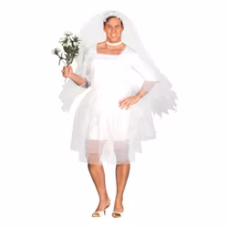 Manlig Brud Budget Maskeraddräkt