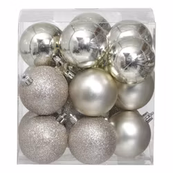 Julgranskulor Créme Mix