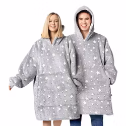 HappyHoodie Grå Självlysande Stjärnor