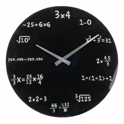 Väggklocka för Matematiker