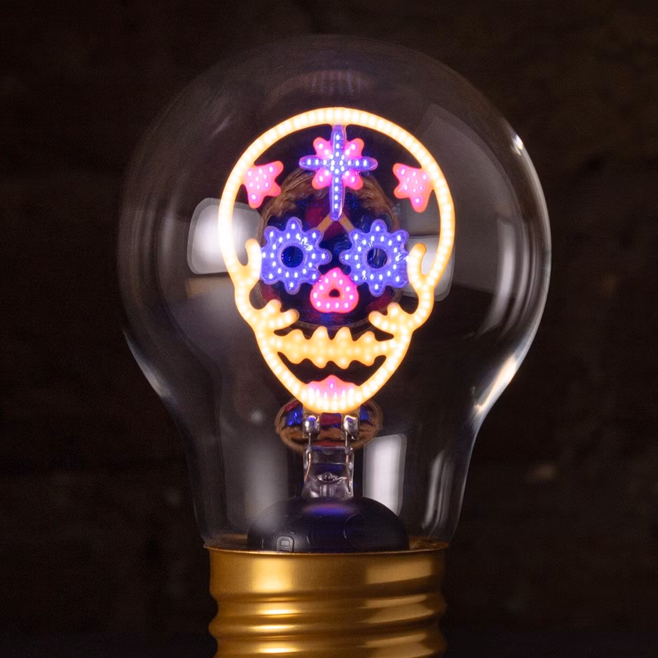 Sladdlös Glödlampa Dödskalle